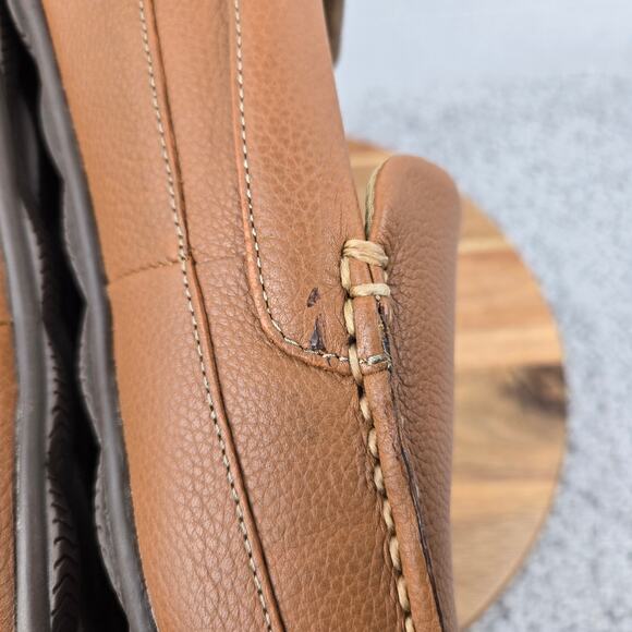 Sperry Top Sider Mens 12M Hampden Venetian Brown Leather Driving Moc Loafer - Picture 8 of 13